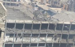 استهداف مدرسة غرب مدينة غزة