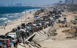 تهجير سكان مدينة غزة