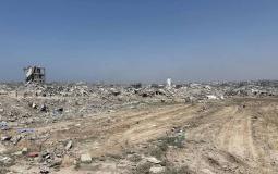 دمار كبير وواسع في حي الزيتون جنوب شرق مدينة غزة