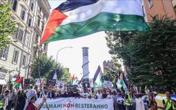 مظاهرات في روما لوقف الإبادة في غزة