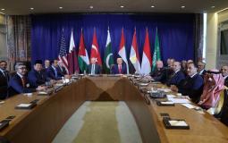 انتهاء اجتماع ترامب مع قادة عرب ومسلمين بشأن غزة