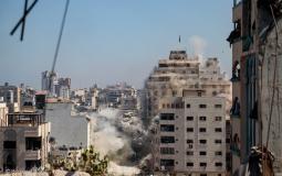القصف في مدينة غزة