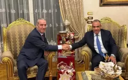 وزير الخارجية المصري ونائب رئيس دولة فلسطين