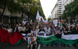 مظاهرة في الأرجنتين تنديدا بجريمة الإبادة في غزة
