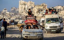 نزوح المواطنين من غزة