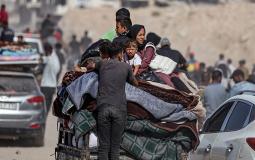 نزوح السكان خلال العدوان الإسرائيلي على قطاع غزة