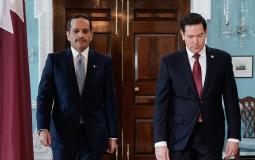 رئيس الوزراء القطري ووزير الخارجية الأمريكي