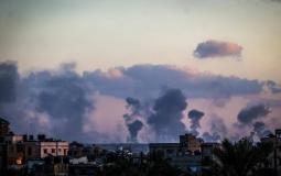 الغارات الإسرائيلية في خانيونس (تصوير علي جاد الله)