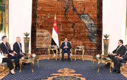 لقاء الرئيس المصري مع كوشنر وويتكوف