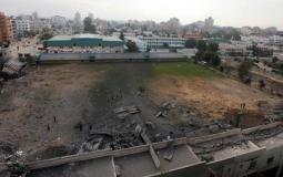 دمار الملاعب في غزة جراء الحرب.