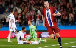 النرويج تسحق إسرائيل بخماسية وسط أعلام فلسطينية