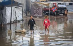 غرق خيام النازحين في غزة