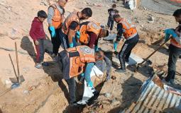 انتشال جثة من غزة