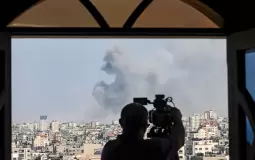 مشهد من فيلم "من داخل غزة"