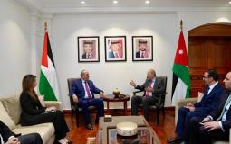 اجتماع حسين الشيخ مع رئيس الوزراء الأردني