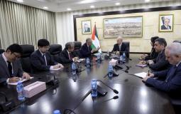 لقاء "مصطفى" مع مساعد وزير الخارجية الياباني لشؤون إعمار غزة