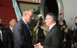 المستشار الألماني يصل إسرائيل