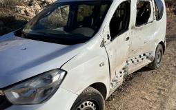 المركبة التي استشهد بداخلها منفذ عملية الدهس في الخليل