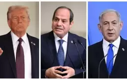 نتنياهو والسيسي وترامب