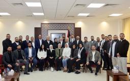 من لقاء الرئيس عباس مع وفد الشبيبة الفتحاوية