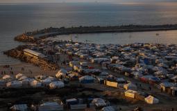 خيام النازحين في قطاع غزة