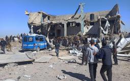 استهداف مركز الشيخ رضوان في مدينة غزة