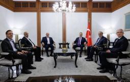 لقاء وفد من حماس مع وزير الخارجية التركي