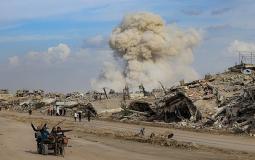 القصف في غزة خلال وقف إطلاق النار - تعبيرية