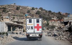 سيارة إسعاف تابعة للأمم المتحدة