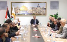 لقاء حسين الشيخ مع وفد من مؤسسات المجتمع المدني والأهلي