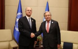 محمد مصطفى وغوتيريش