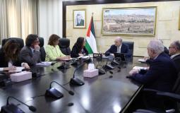 لقاء رئيس الوزراء مع وفد بلجيكي رفيع المستوى برام الله