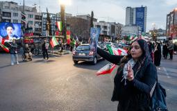 من شوارع طهران، مساء الأحد (Getty Images)