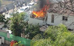 المبنى المستهدف في رحوفوت وسط إسرائيل