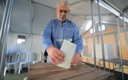 أحد مراكز الاقتراع في دير البلح