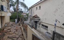 آثار القصف الإيراني على تل أبيب