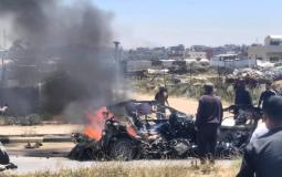 القصف الإسرائيلي في مخيم المغازي