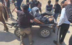 إصابات في غارة بوسط القطاع