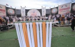 عملية الفارس الشهم (3) تزف 300 عريساً وعروسة في قطاع غزة