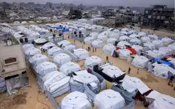 الخيام في قطاع غزة