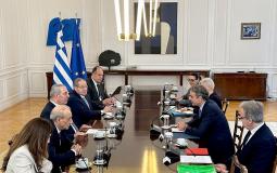 الشيخ ورئيس الوزراء اليوناني. الاجتماع