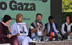 مؤتمر صحفي لأسطول الصمود العالمي