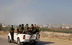عناصر القسام خلال تنفيذ هجوم السابع من أكتوبر