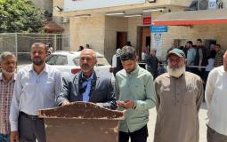 مؤتمر صحفي لوزارة الأوقاف في غزة