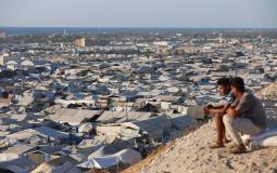 خيام النازحين في خان يونس جنوب قطاع غزة