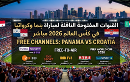 القنوات المفتوحة الناقلة لمباراة بنما وكرواتيا في كأس العالم 2026