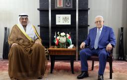 الرئيس عباس مع ولي عهد الكويت - أرشيف