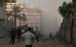 طائرات الاحتلال تدمر مسجداً في مدينة غزة
