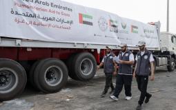 المساعدات الإماراتية لقطاع غزة