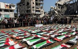 غزة تُشيّع 112 شهيداً بعد انتشالهم من تحت الأنقاض